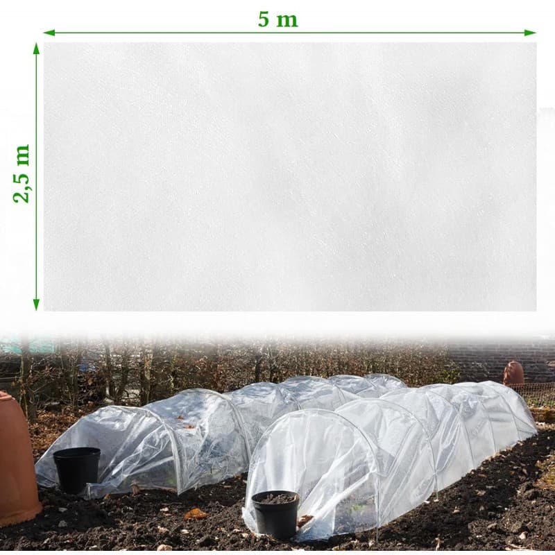 Wielozadaniowa agrowłóknina ogrodowa  2,5 x 5 m OA02