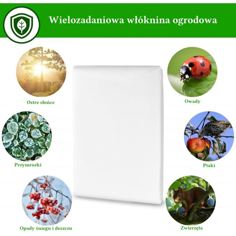 Wielozadaniowa agrowłóknina ogrodowa  2,5 x 5 m OA02