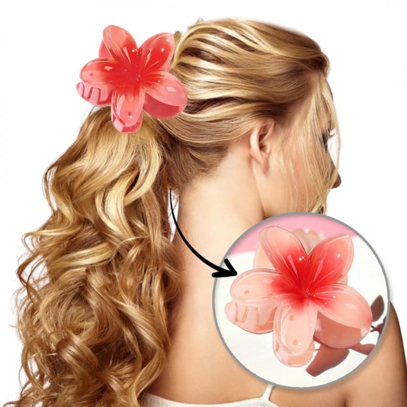 Spinka do włosów klamra XL kwiat ombre 7x8cm SP269R