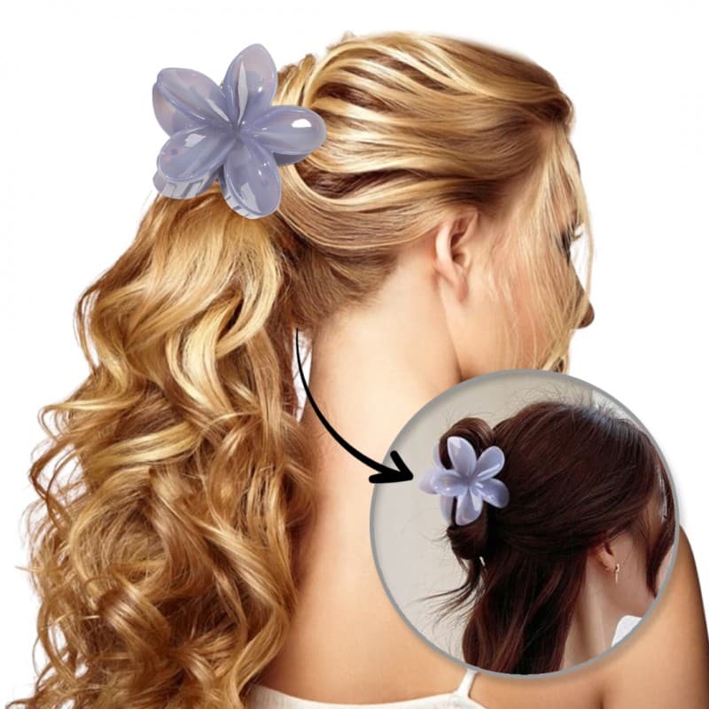 Spinka do włosów klamra XL kwiat 7,5 x 8cm SP270FIO