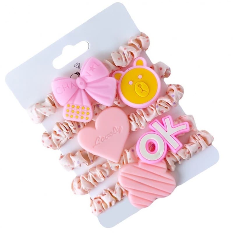 Zestaw frotek gumek 5w1 na plakietce Sweet GUM125R