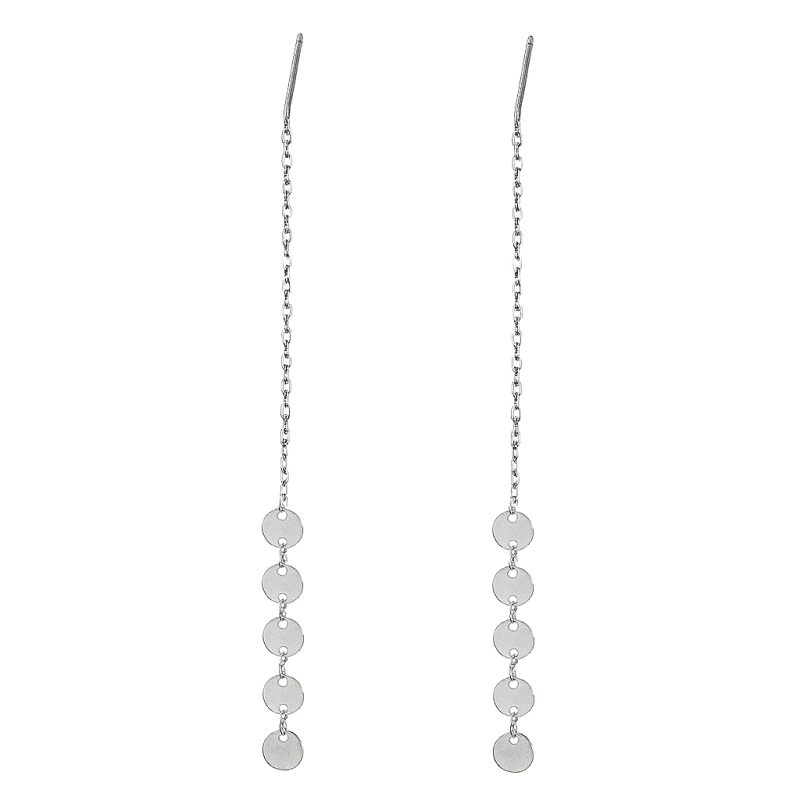 KOLCZYKI WISZĄCE KÓŁECZKA SREBRNE K923S