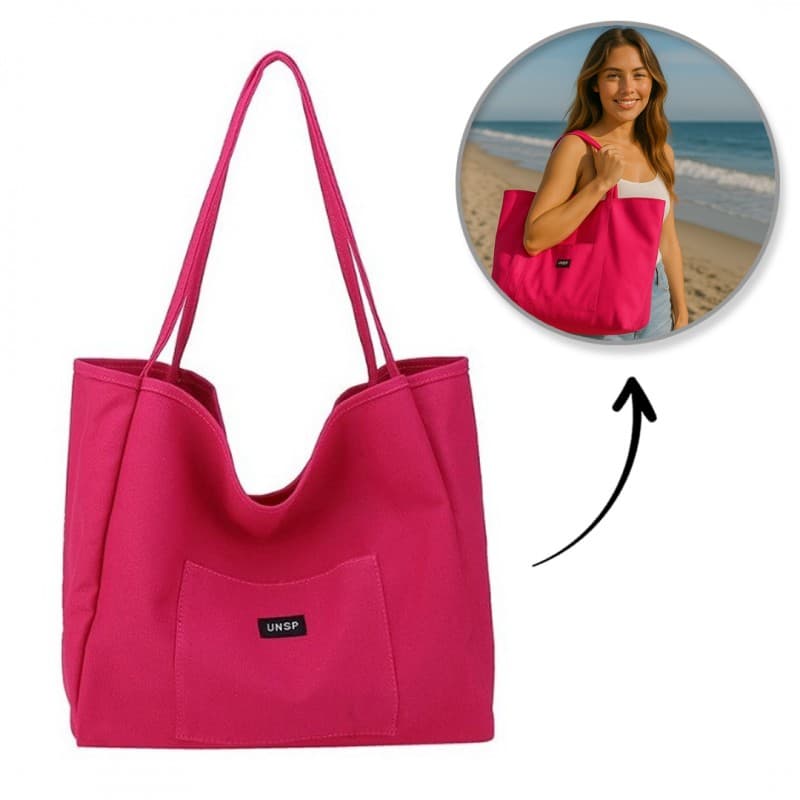 Torba materiałowa minimalistyczna duża TP15F