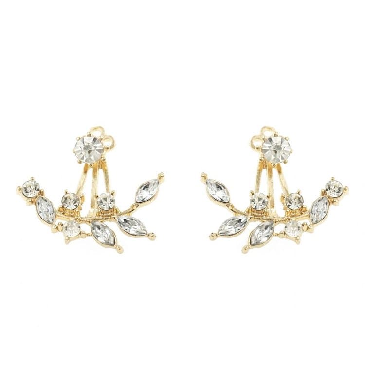 KOLCZYKI GAŁĄZKI ZA UCHO K179 ZŁOTO