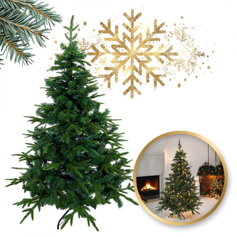 CHOINKA 150 CM SZTUCZNA PE+PCV jak żywa ŚWIERK GĘSTA